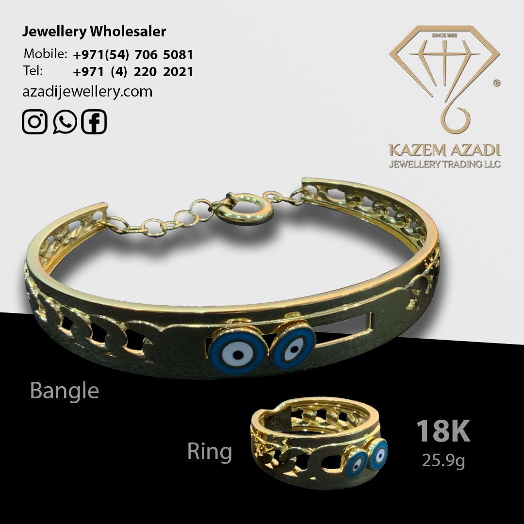 18K Gold Jewellery Half Set, 25.9g, KA-HS7009