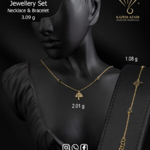 18K Gold Jewellery Half Set3.09g, KA-HS7054